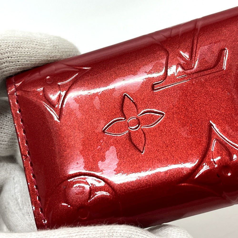 LOUIS VUITTON M91211 Multicle 4 Key Case, 4-Key, 4-Piece, Monogram Vernis, Women's, Pomme d'Amour, Red