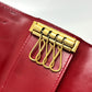 LOUIS VUITTON M91211 Multicle 4 Key Case, 4-Key, 4-Piece, Monogram Vernis, Women's, Pomme d'Amour, Red