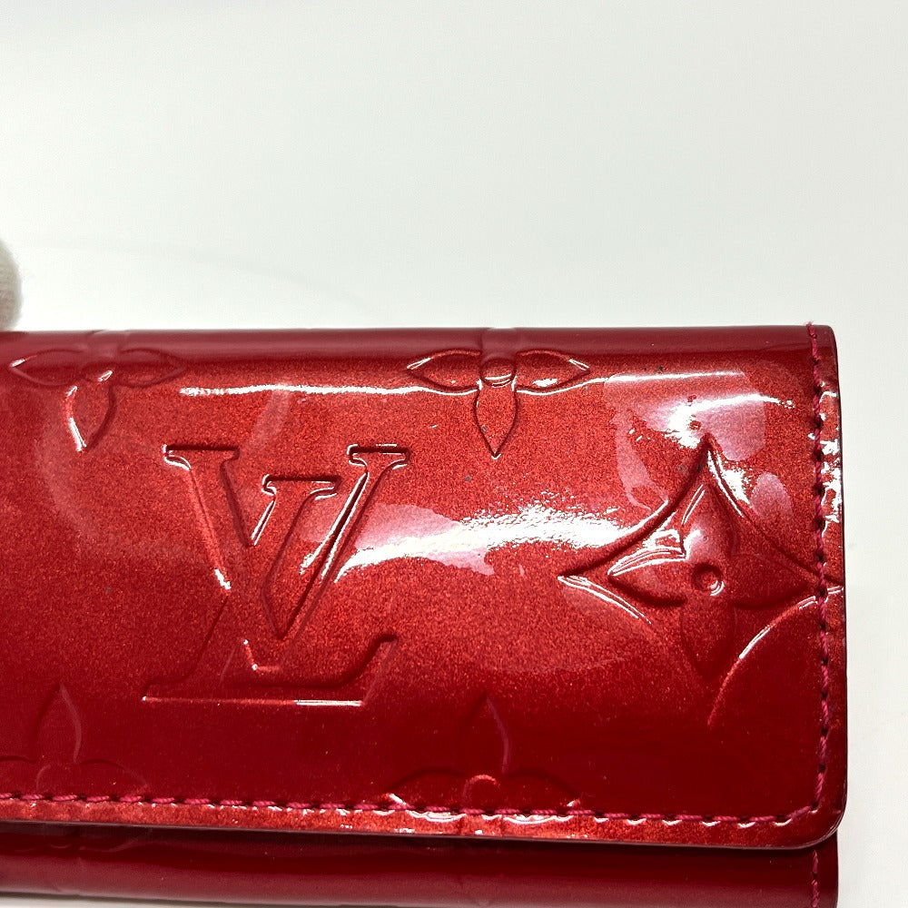LOUIS VUITTON M91211 Multicle 4 Key Case, 4-Key, 4-Piece, Monogram Vernis, Women's, Pomme d'Amour, Red