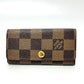 LOUIS VUITTON N62631 Multicle 4 Key Case with 4 Keys, Damier Canvas, Women's, Brown