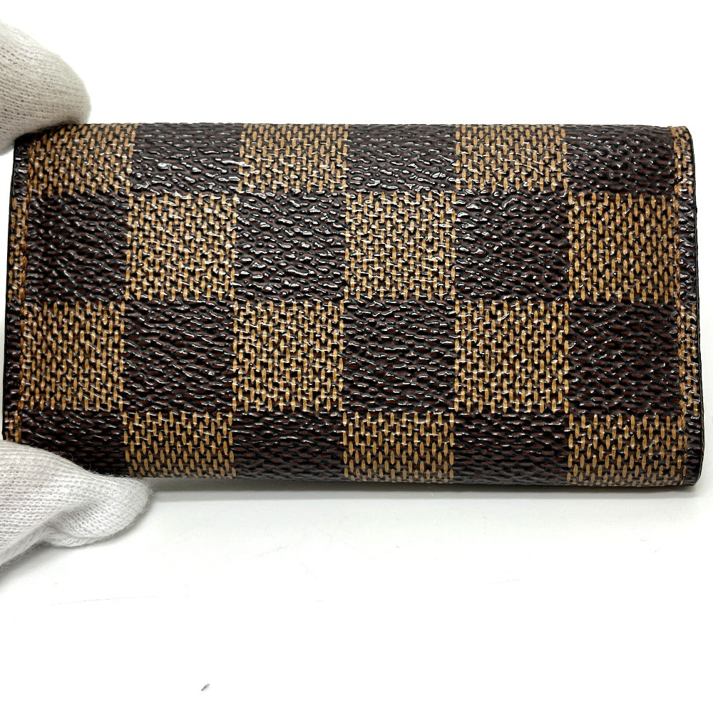 LOUIS VUITTON N62631 Multicle 4 Key Case with 4 Keys, Damier Canvas, Women's, Brown