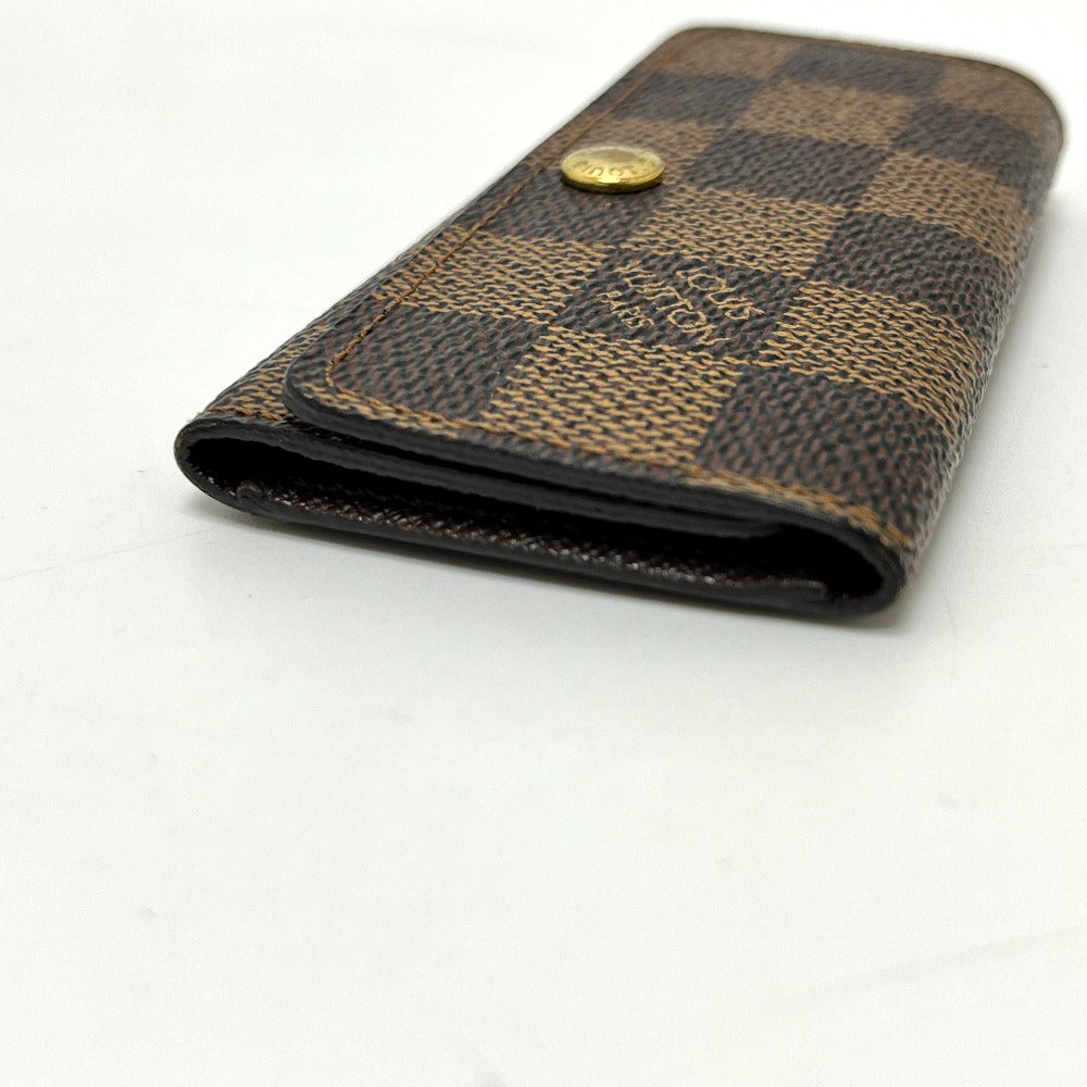 LOUIS VUITTON N62631 Multicle 4 Key Case with 4 Keys, Damier Canvas, Women's, Brown