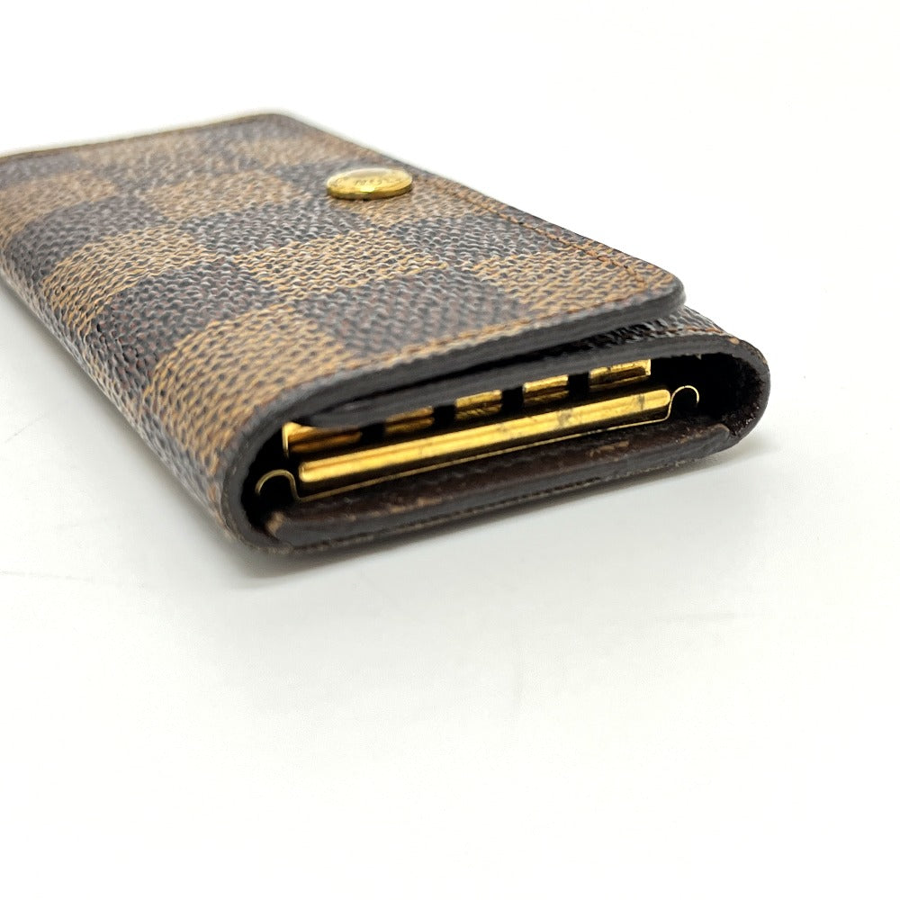 LOUIS VUITTON N62631 Multicle 4 Key Case with 4 Keys, Damier Canvas, Women's, Brown