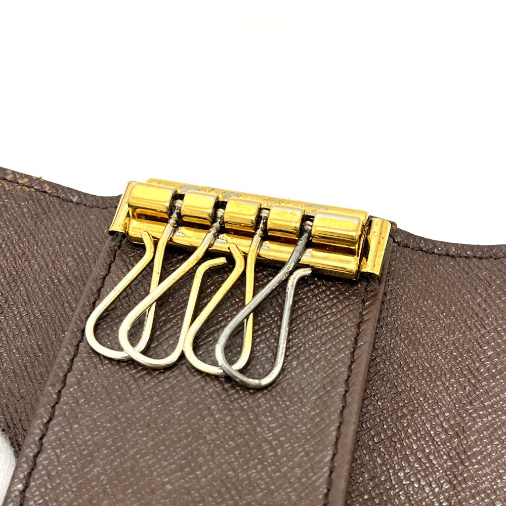 LOUIS VUITTON N62631 Multicle 4 Key Case with 4 Keys, Damier Canvas, Women's, Brown