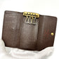 LOUIS VUITTON N62631 Multicle 4 Key Case with 4 Keys, Damier Canvas, Women's, Brown