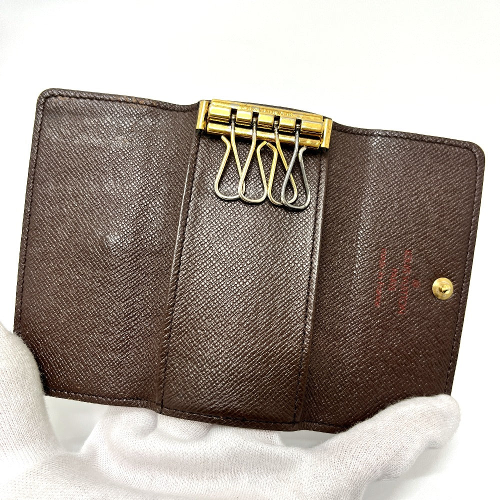 LOUIS VUITTON N62631 Multicle 4 Key Case with 4 Keys, Damier Canvas, Women's, Brown