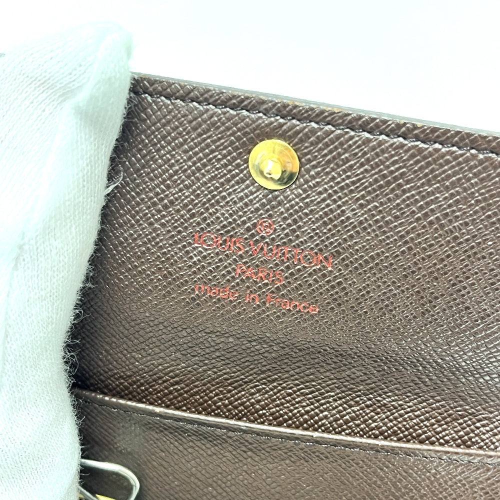 LOUIS VUITTON N62631 Multicle 4 Key Case with 4 Keys, Damier Canvas, Women's, Brown