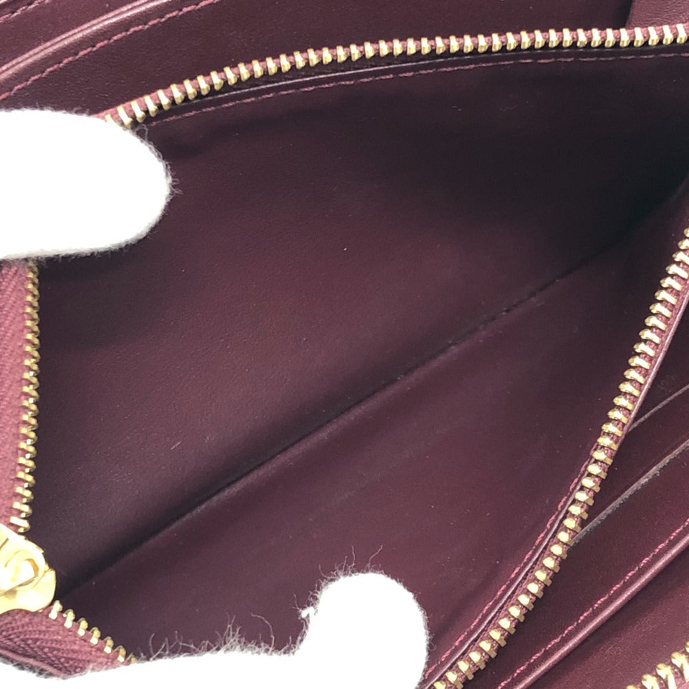 LOUIS VUITTON M93522 ジッピーウォレット ラウンドファスナー ロングウォレット 長財布 モノグラムヴェルニ レディース アマラント