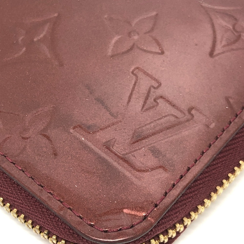 LOUIS VUITTON M93522 ジッピーウォレット ラウンドファスナー ロングウォレット 長財布 モノグラムヴェルニ レディース アマラント