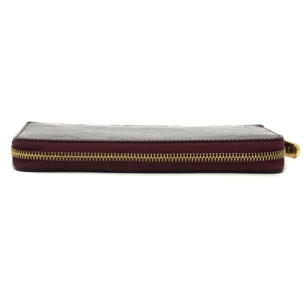 LOUIS VUITTON M93522 ジッピーウォレット ラウンドファスナー ロングウォレット 長財布 モノグラムヴェルニ レディース アマラント