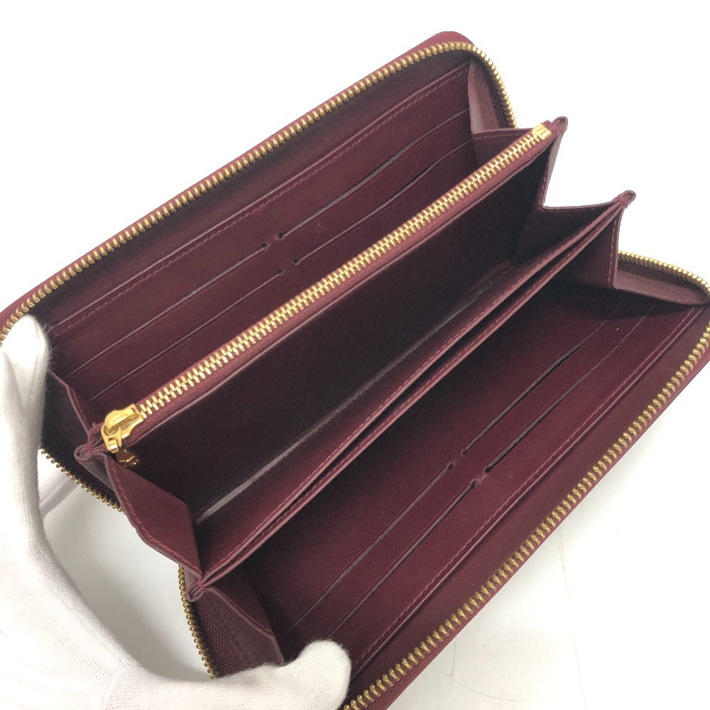 LOUIS VUITTON M93522 ジッピーウォレット ラウンドファスナー ロングウォレット 長財布 モノグラムヴェルニ レディース アマラント