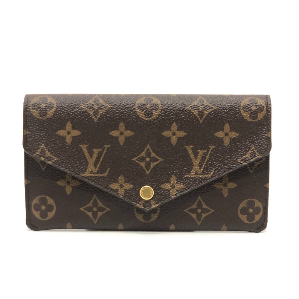 LOUIS VUITTON M62203 Portefeuille Jeanne Card Case Long Wallet Monogram Canvas Women's Rose Ballerine