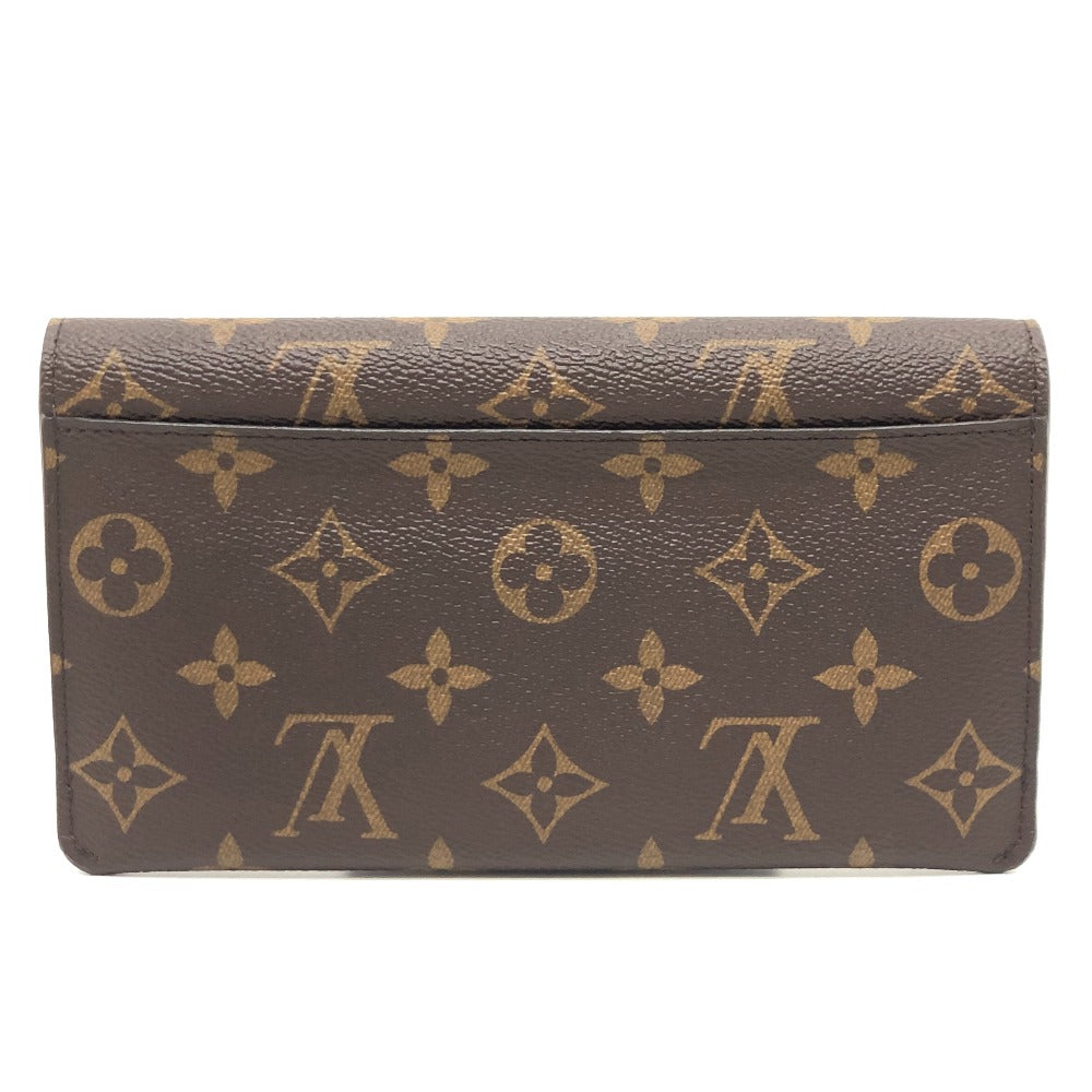LOUIS VUITTON M62203 Portefeuille Jeanne Card Case Long Wallet Monogram Canvas Women's Rose Ballerine