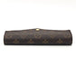 LOUIS VUITTON M62203 Portefeuille Jeanne Card Case Long Wallet Monogram Canvas Women's Rose Ballerine
