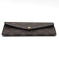 LOUIS VUITTON M62203 Portefeuille Jeanne Card Case Long Wallet Monogram Canvas Women's Rose Ballerine