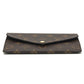 LOUIS VUITTON M62203 Portefeuille Jeanne Card Case Long Wallet Monogram Canvas Women's Rose Ballerine