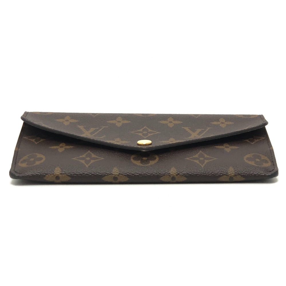 LOUIS VUITTON M62203 Portefeuille Jeanne Card Case Long Wallet Monogram Canvas Women's Rose Ballerine