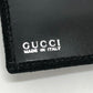 GUCCI Old Gucci Interlocking G Long Wallet, Flap Wallet, Suede/Patent Leather, Women's, Black
