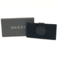 GUCCI Old Gucci Interlocking G Long Wallet, Flap Wallet, Suede/Patent Leather, Women's, Black