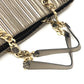 BVLGARI Monete Nappa Plisse Bag, Chain Shoulder Bag, Tote Bag, Leather, Women's, Gold