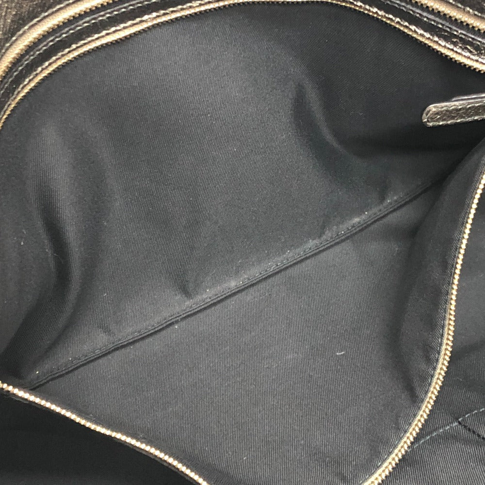 BVLGARI Monete Nappa Plisse Bag, Chain Shoulder Bag, Tote Bag, Leather, Women's, Gold