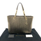 BVLGARI Monete Nappa Plisse Bag, Chain Shoulder Bag, Tote Bag, Leather, Women's, Gold