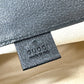 GUCCI 284156 クレストロゴ カバン ハンドバッグ キャンバス/レザー レディース ベージュ×ブラック