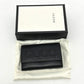GUCCI 428781 Embossed Logo Keychain Key Ring 6-Key Case Leather Women's Black