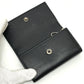 GUCCI 428781 Embossed Logo Keychain Key Ring 6-Key Case Leather Women's Black