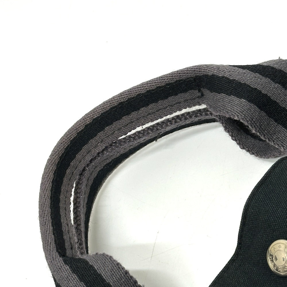 HERMES フールトゥトートMM カバン トートバッグ キャンバス レディース ブラック