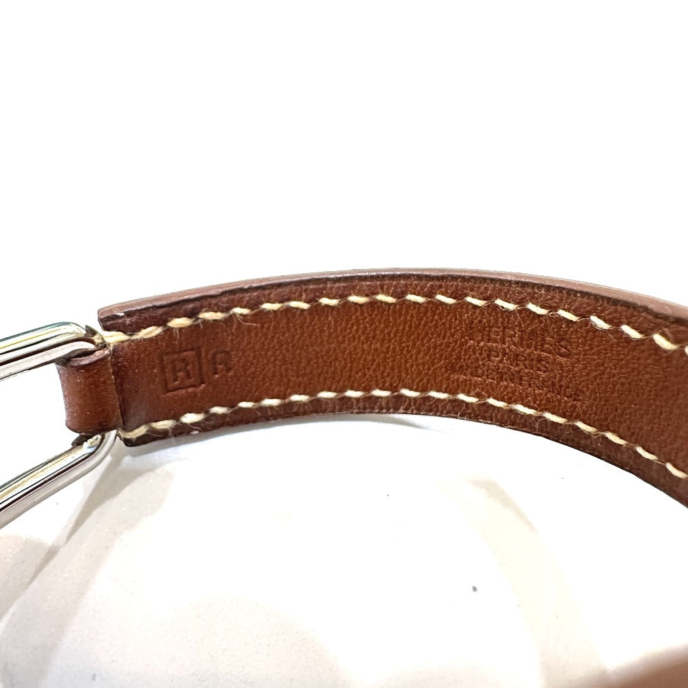 HERMES ベルト 切り替え ブレスレット メタル レディース ブラウン
