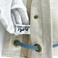 HERMES Logo Aline PM Shoulder Bag Canvas Women's Beige x Blue