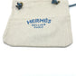 HERMES Logo Aline PM Shoulder Bag Canvas Women's Beige x Blue