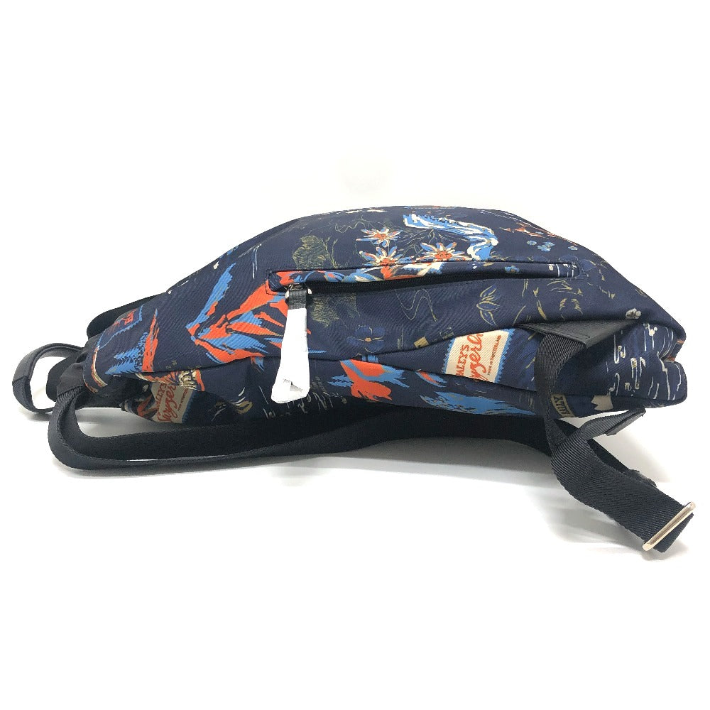 BALLY 6231718 nature 総柄 2WAY バックパック カバン バッグ リュックサック ナイロン/レザー メンズ ブルー