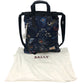 BALLY 6231718 nature 総柄 2WAY バックパック カバン バッグ リュックサック PVCコーティングワイヤー/ナイロンキャンバス ユニセックス ブルー