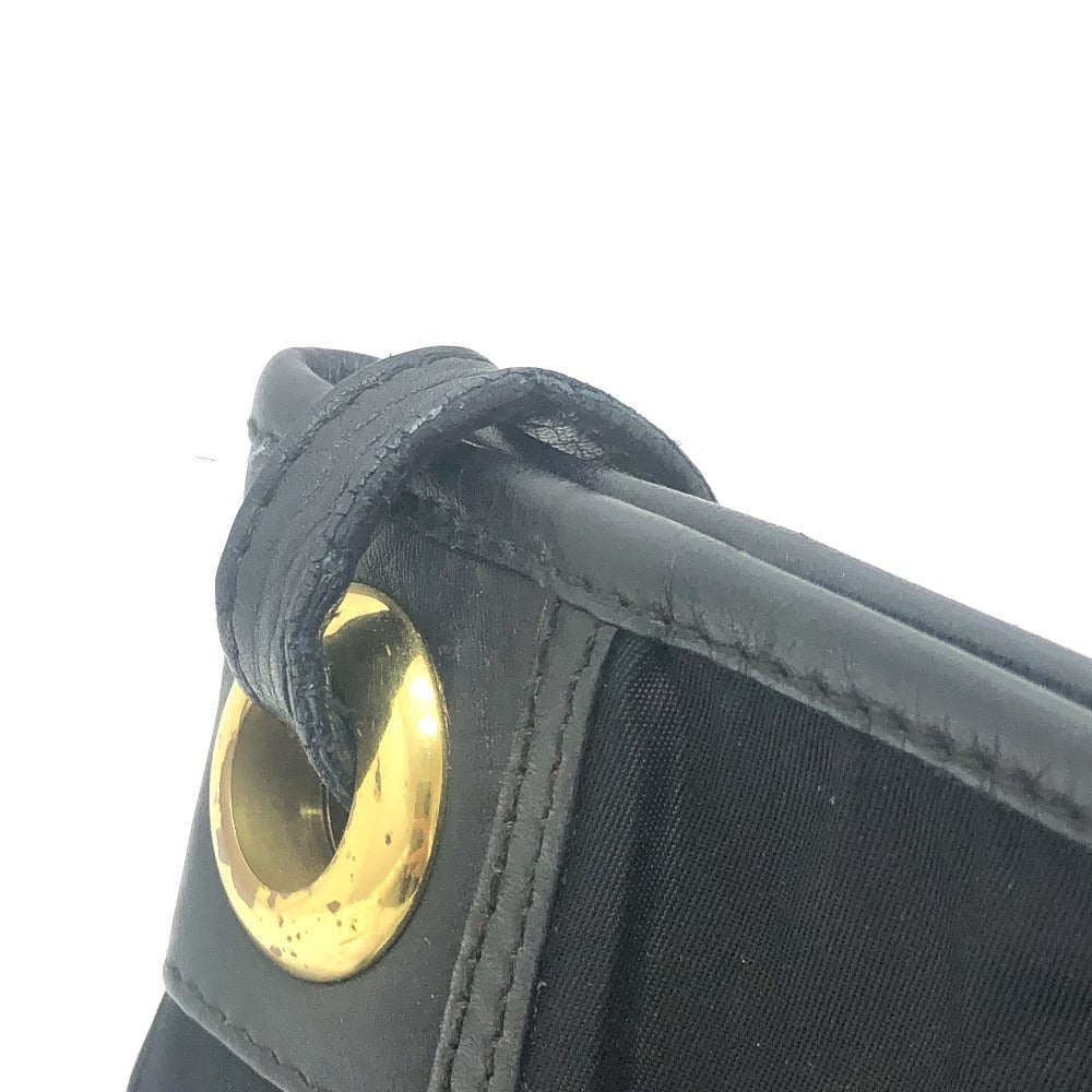 HUNTING WORLD ロゴ ポシェット カバン バッグ ショルダーバッグ ナイロン/レザー レディース ブラック
