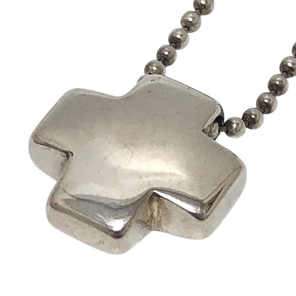 TIFFANY&Co. Roman Cross Ball Chain Accessory Necklace SV925 Women's Silver