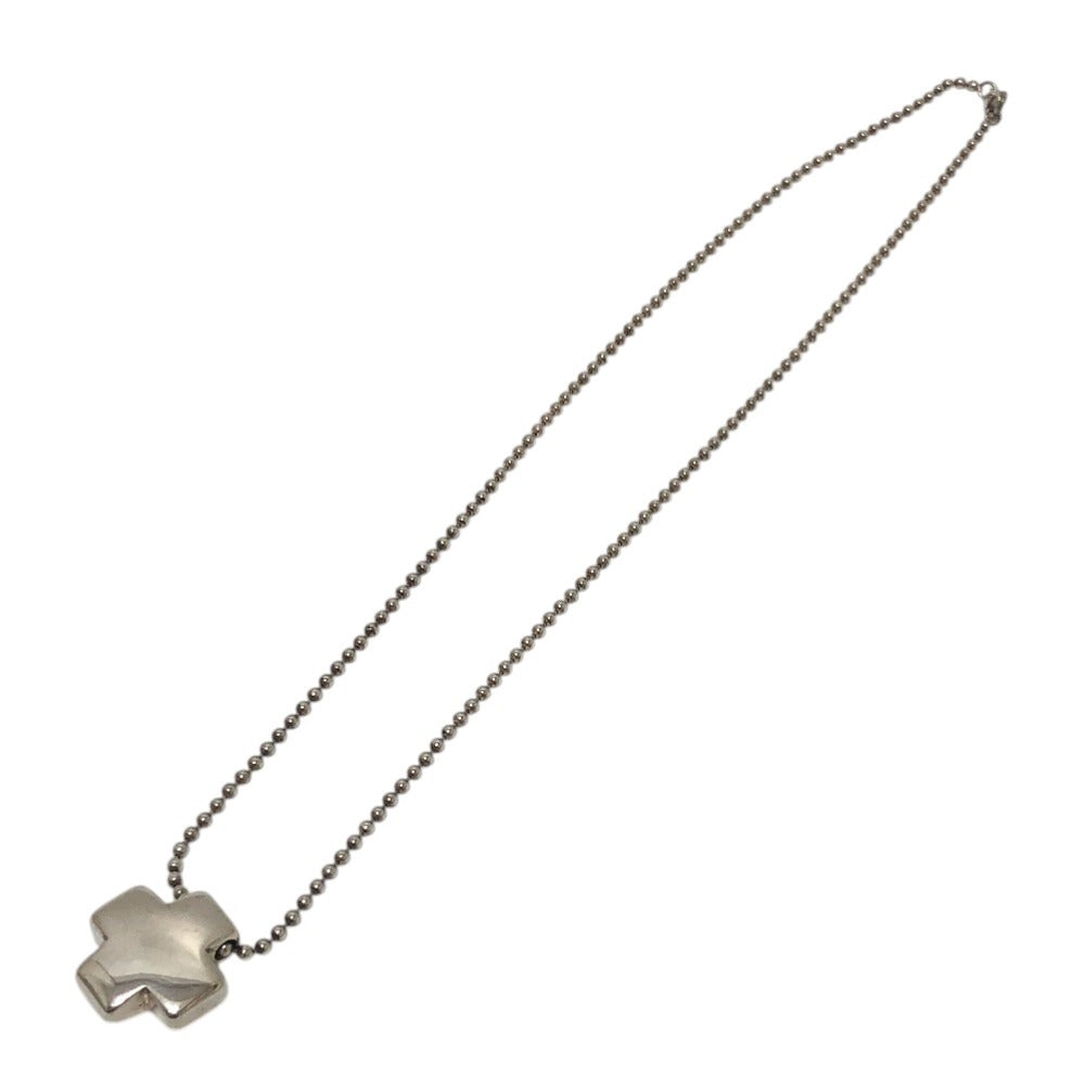 TIFFANY&Co. Roman Cross Ball Chain Accessory Necklace SV925 Women's Silver