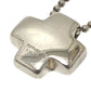 TIFFANY&Co. Roman Cross Ball Chain Accessory Necklace SV925 Women's Silver