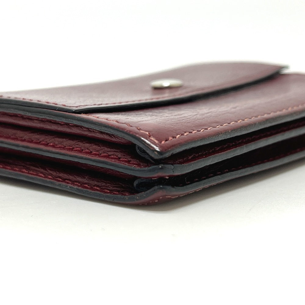 HERMES セリエ 名刺入れ カードケース レザー レディース ルージュアッシュ シルバー金具