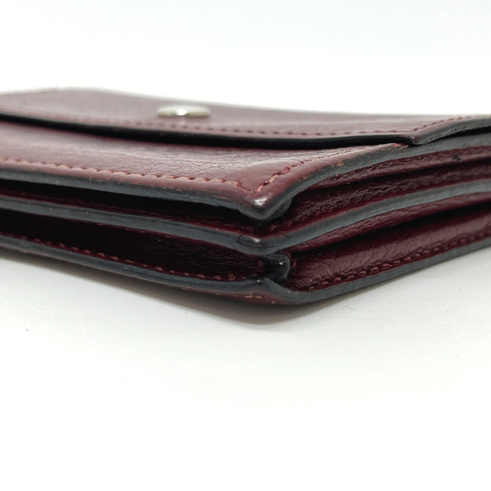 HERMES セリエ 名刺入れ カードケース レザー レディース ルージュアッシュ シルバー金具