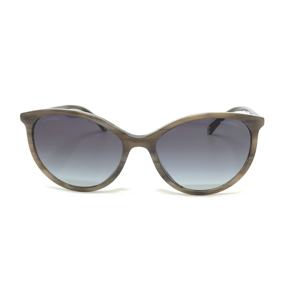 CHANEL 5448-A グラデーション アイウェア サングラス プラスチック レディース グレー