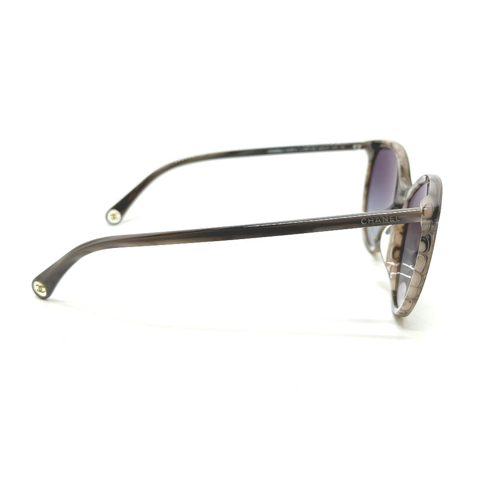 CHANEL 5448-A グラデーション アイウェア サングラス プラスチック レディース グレー