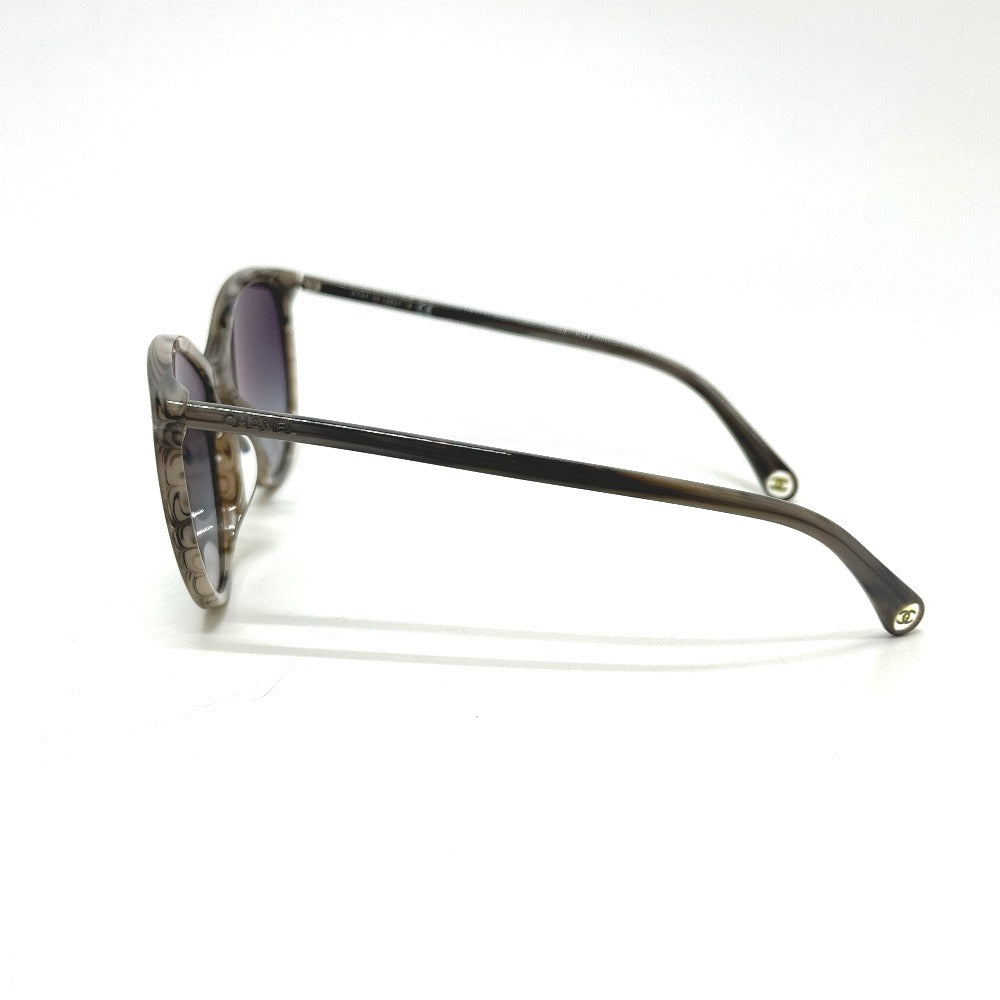CHANEL 5448-A グラデーション アイウェア サングラス プラスチック レディース グレー