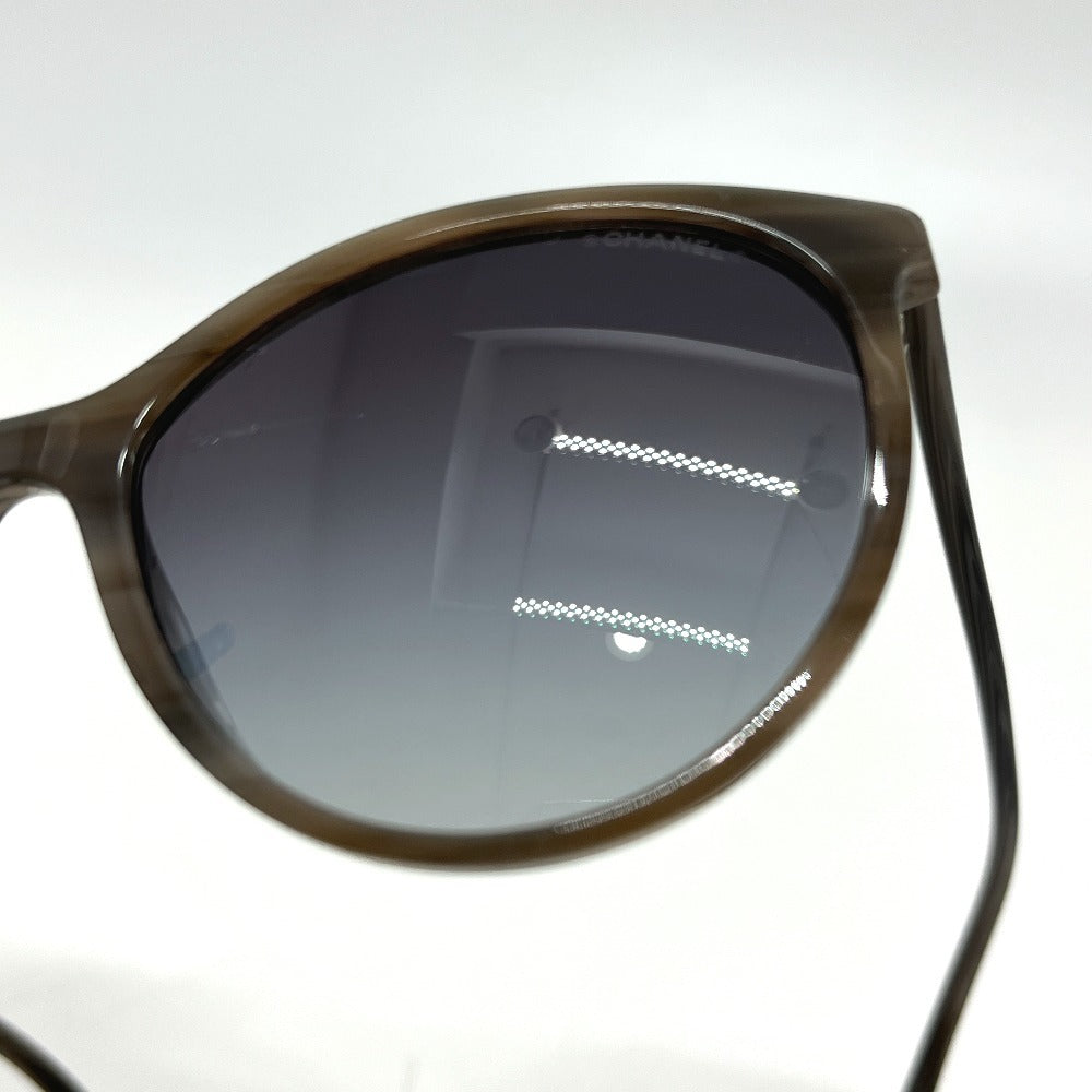 CHANEL 5448-A グラデーション アイウェア サングラス プラスチック レディース グレー