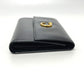 CARTIER Panthère Short Wallet, 3-fold wallet, Leather, Women's, Black