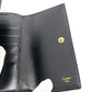 CARTIER Panthère Short Wallet, 3-fold wallet, Leather, Women's, Black