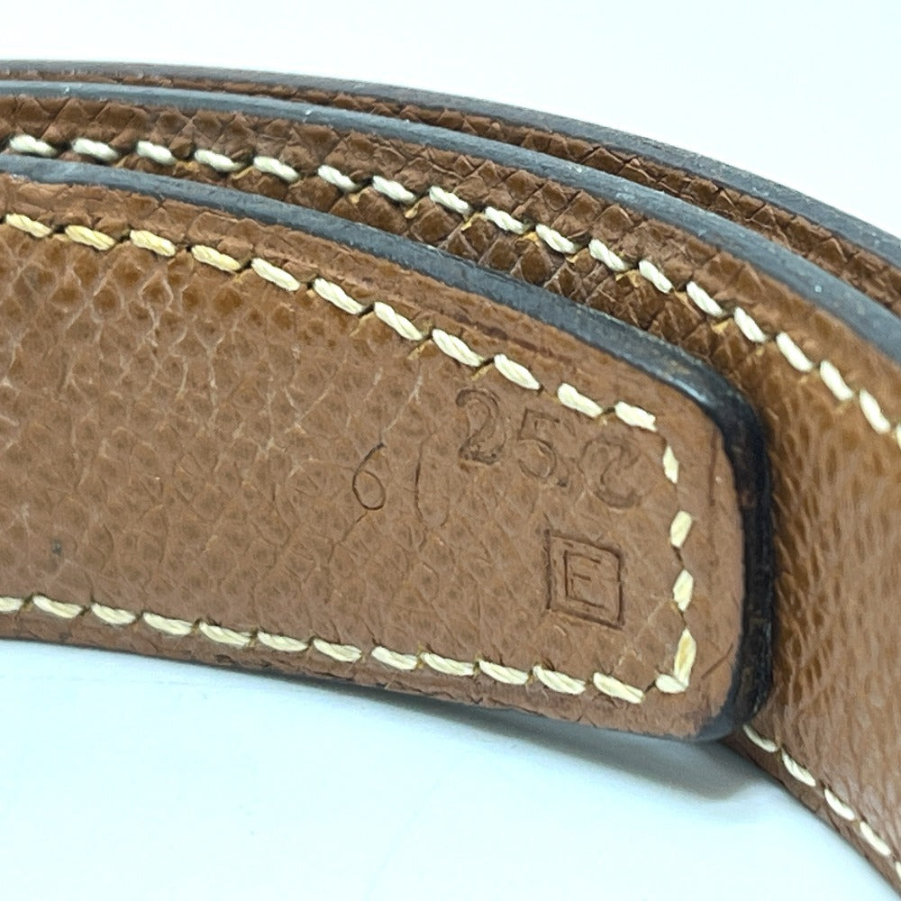 HERMES ベルトのみ ボトムス用ベルト リバーシブル ベルト ボックスカーフ レディース ブラック