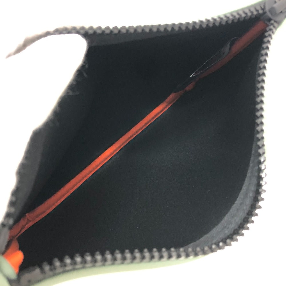 HERMES ネオバン タラサ PM タラサPM 小物 収納 小物入れ フラット ポーチ ナイロン レディース カーキ
