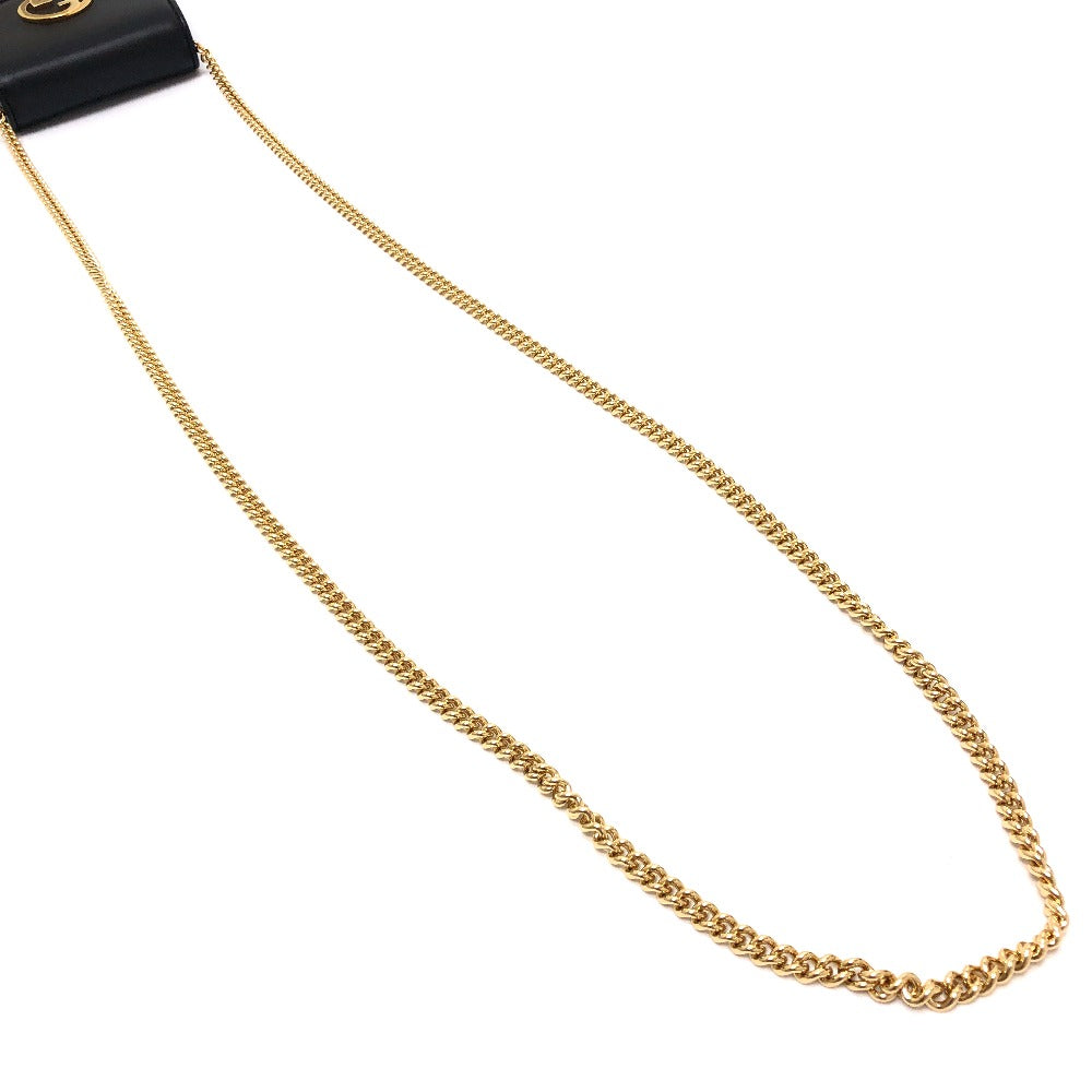 GUCCI 725219 ブロンディ ミディアム チェーンウォレット 財布 カバン ロゴ ショルダーバッグ レザー レディース ブラック